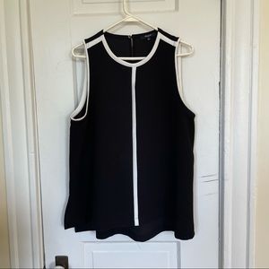 Madewell Black & White Sleeveless Top